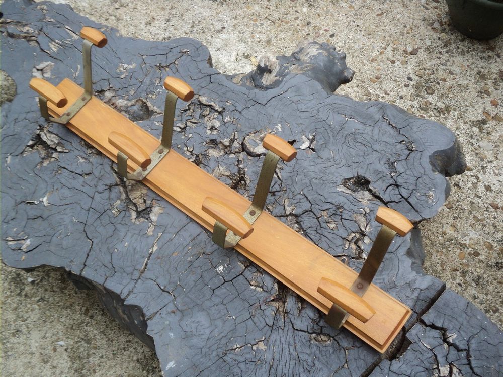 Ancien Porte-Manteau Bois Vintage. 1 Loches (37)