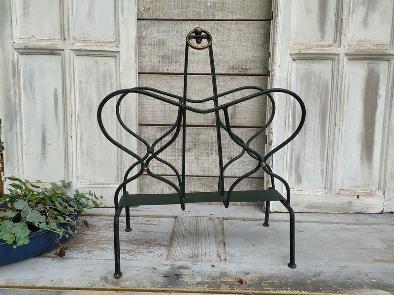 Ancien Porte-Revues M�tal Laiton Design Ann�es 50
59 Loches (37)