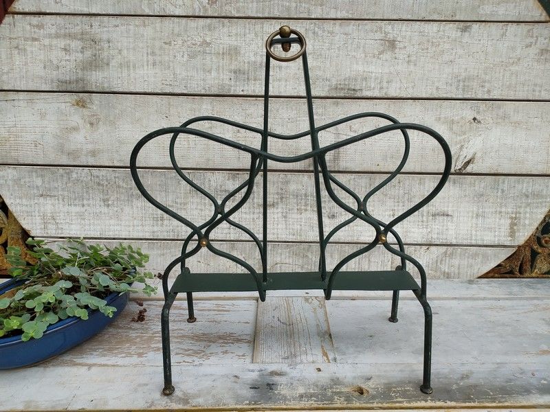 Ancien Porte-Revues M�tal Design 1950 Vintage Style Adnet 130 Loches (37)