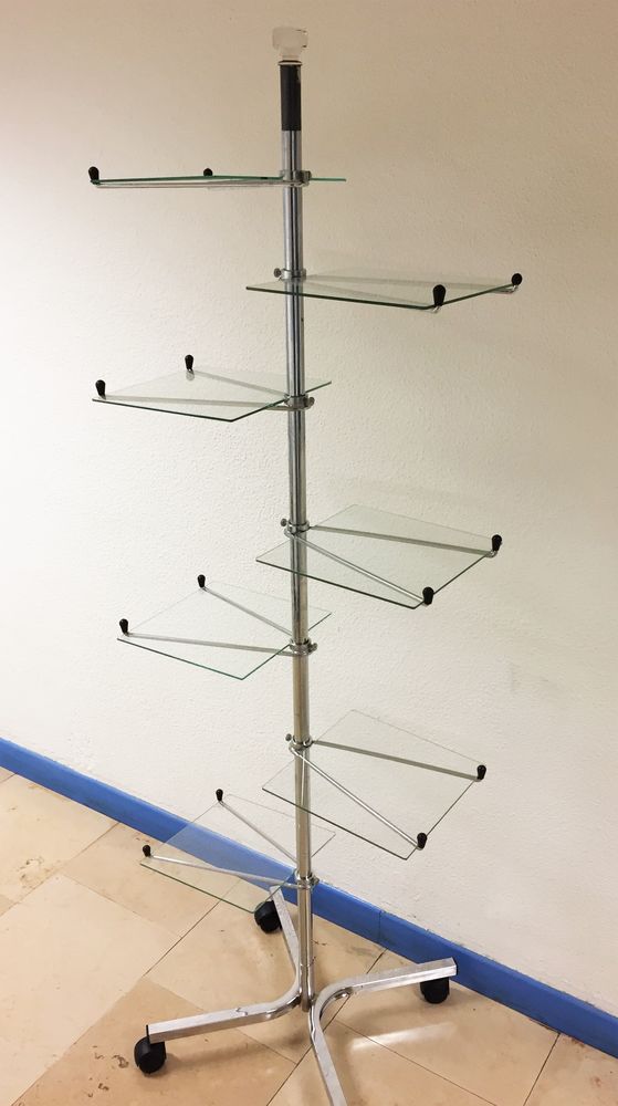 ANCIEN PR�SENTOIR ETAGERES VINTAGE M�TIER COMMERCE VERRE Tbe 279 Marseille 11 (13)