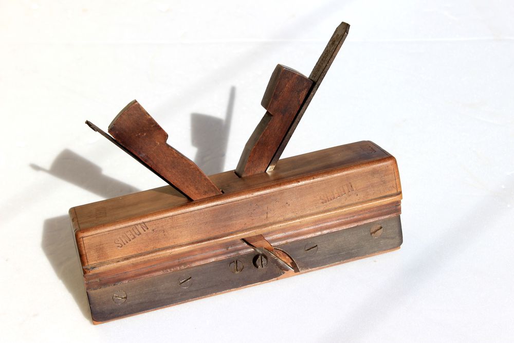 Rabot à Bois Ancien Goldenberg – Rabot D'atelier En Bois, Outil Vintage