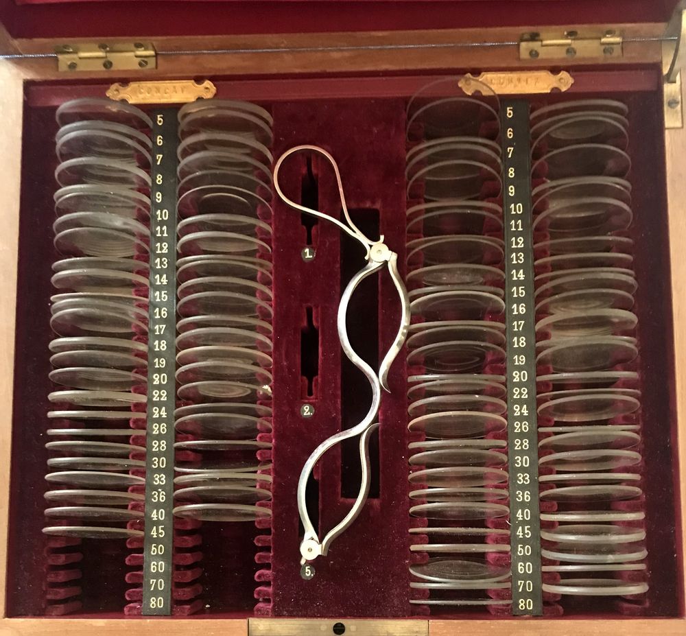 ancien rare coffret d'ophtalmologie  d�but XXe siecle 0 Richwiller (68)