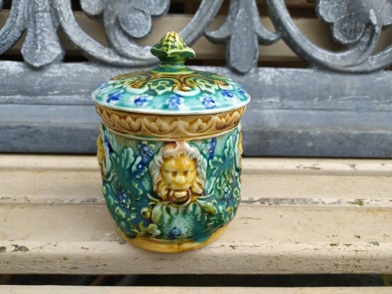 Ancien Pot � Tabac Fa�ence Barbotine Onnaing 35 Loches (37)