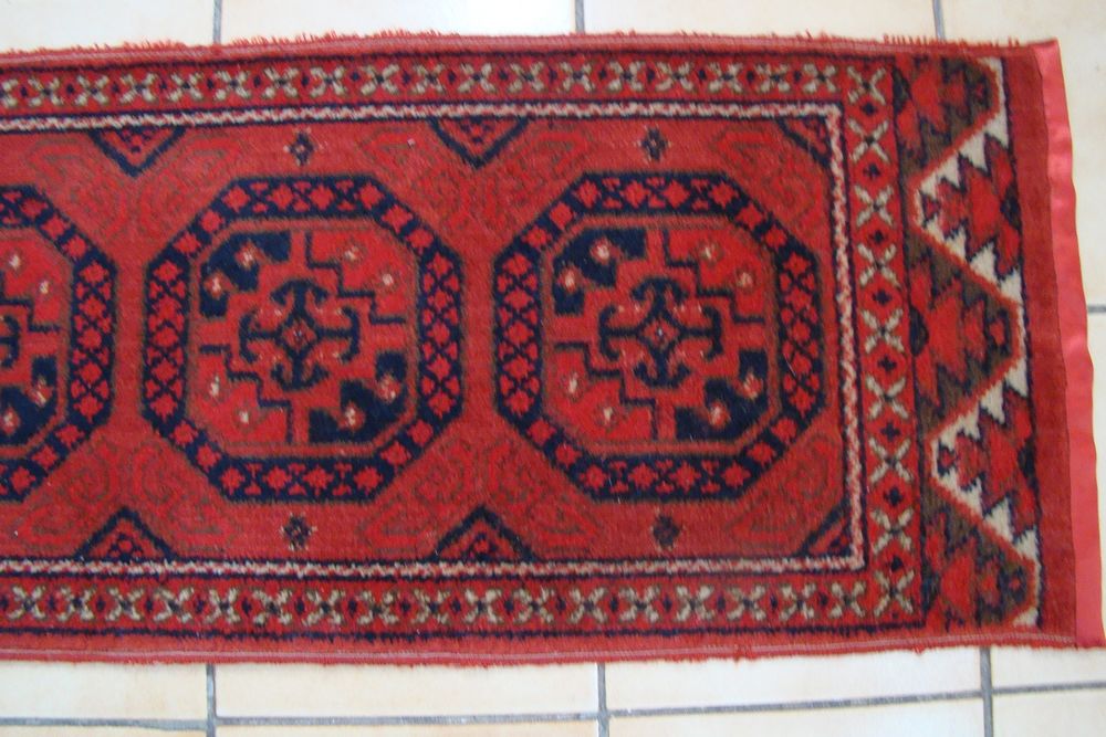 Ancien tapis de couloir  pure laine - vintage ann�es 1960
50 Gargenville (78)