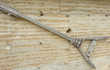 Ancien treuil à main en bois sur pilonne avec accessoires 79 Saint-Clair-sur-Galaure (38)