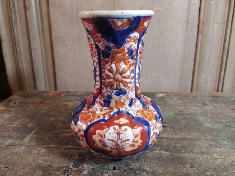 Ancien Vase Imari Porcelaine Japon 45 Loches (37)