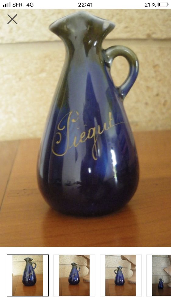 ancien vase miniature signer piegut 15 Lyon 8 (69)