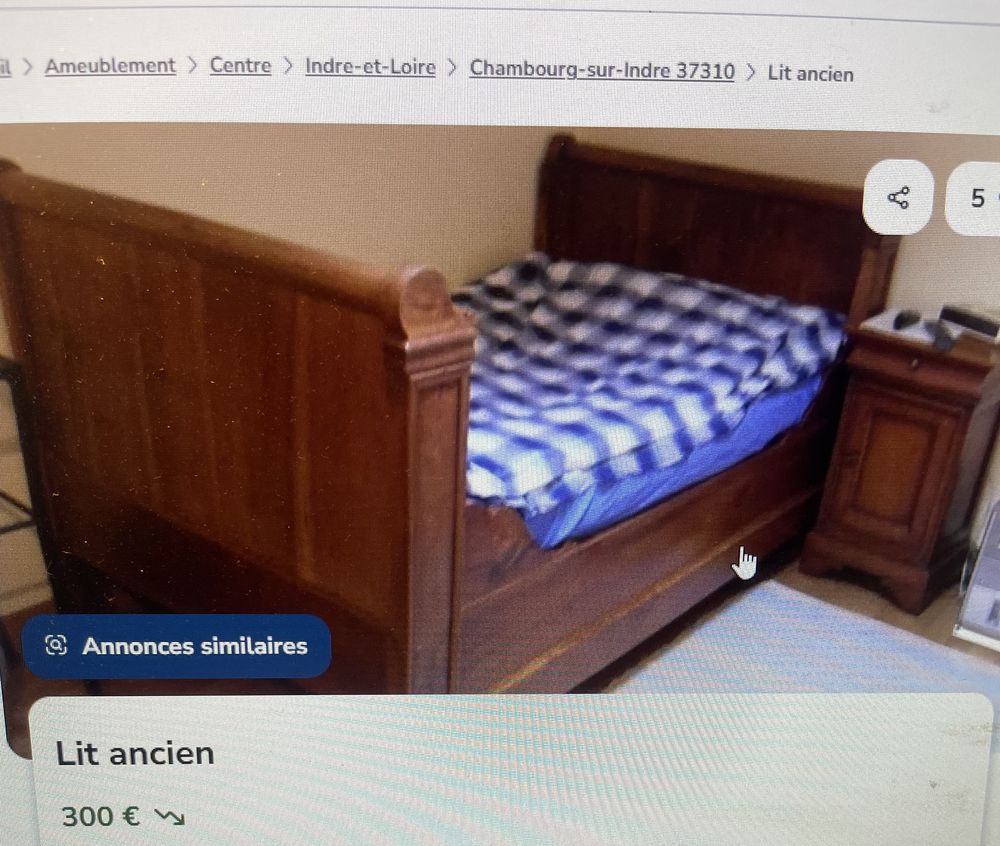 LIT ANCIEN 300 Chambourg-sur-Indre (37)