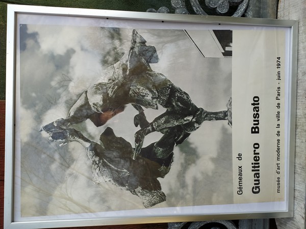 Ancienne Affiche G�meaux de Gualtiero Busato 1974 Sculpture  120 Loches (37)