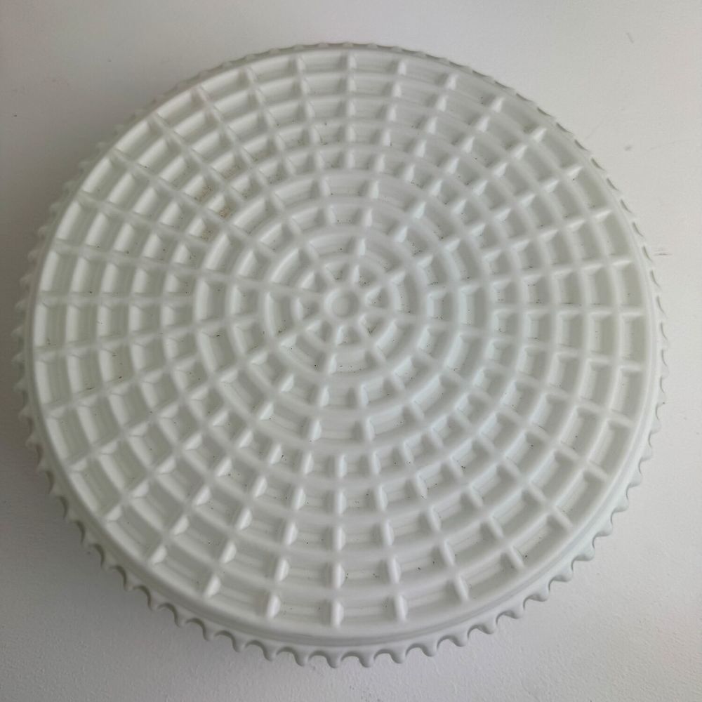 ANCIENNE APPLIQUE RONDE EN OPALINE ALVEOLEE VINTAGE 110 Montreuil (93)