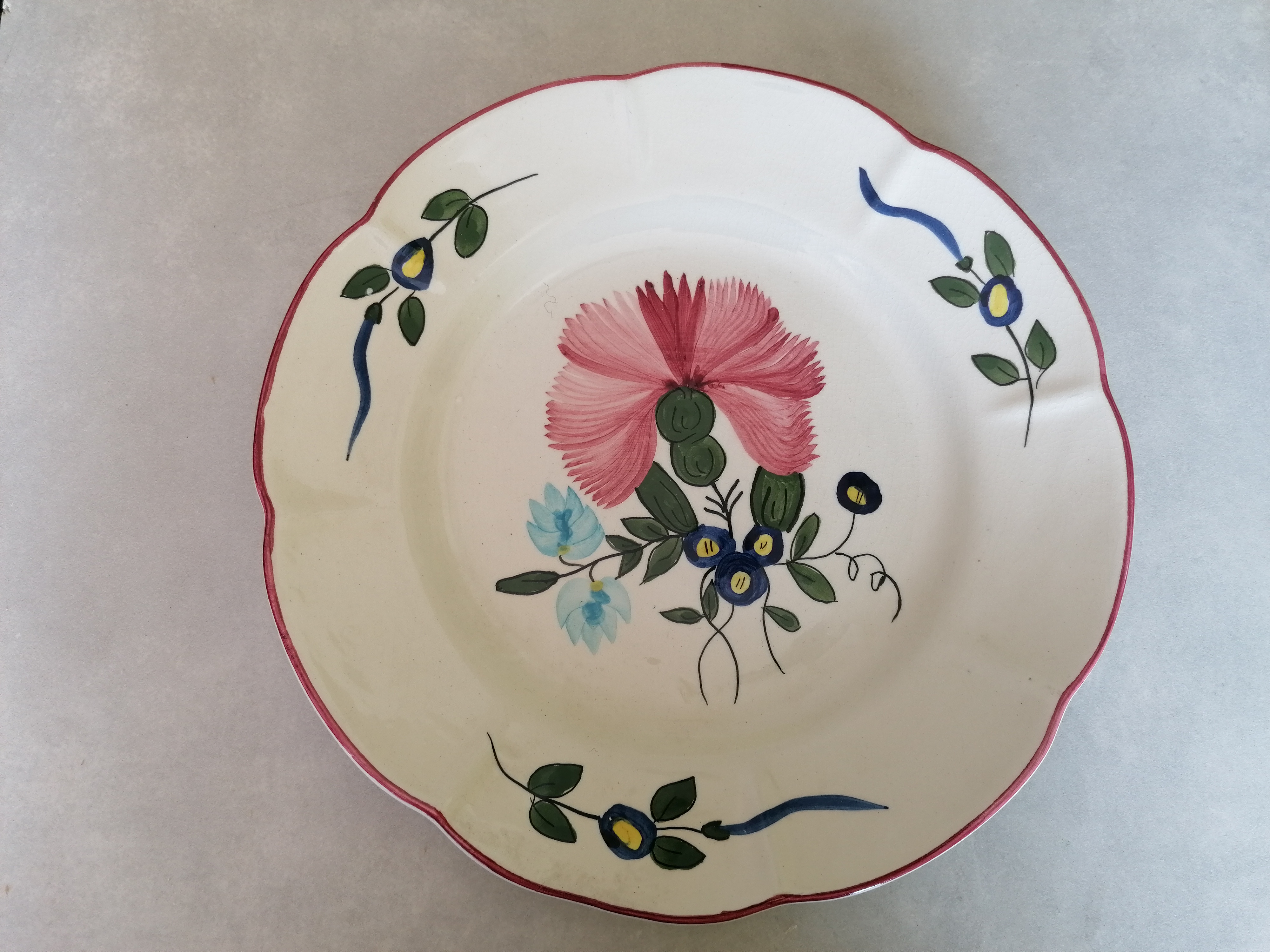 Ancienne assiette Sarreguemines 8 Jury (57)