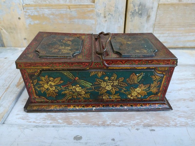 Ancienne Boite Biscuits T�le Publicitaire Huntley Palmers 45 Loches (37)