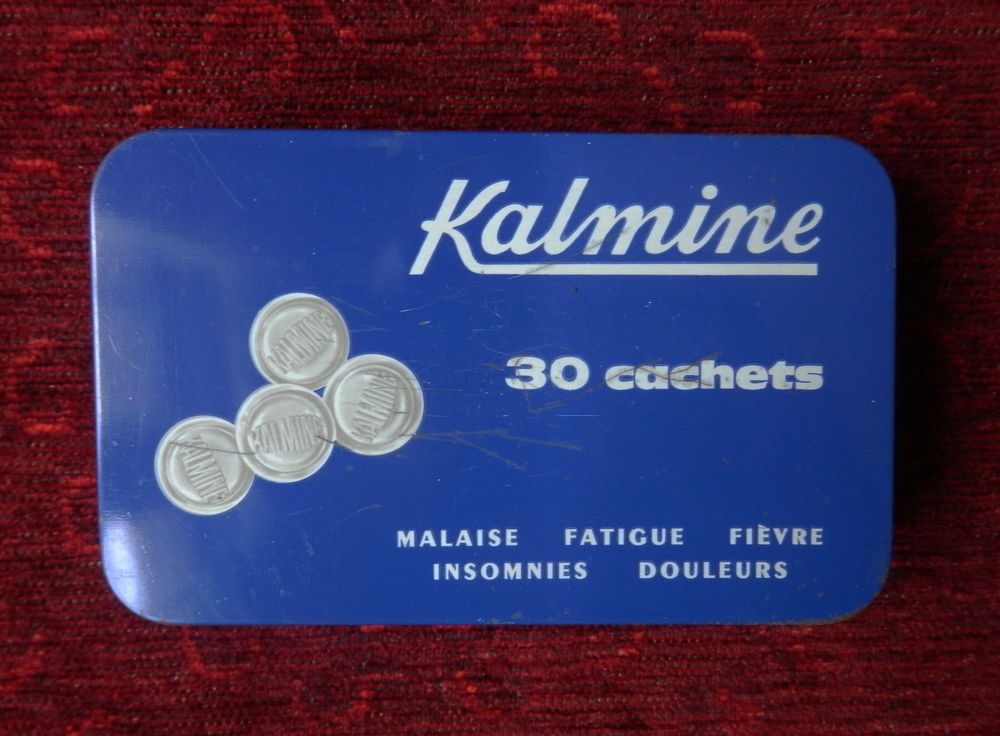 Ancienne boite de 30 cachets KALMINE 3 Fleury-les-Aubrais (45)