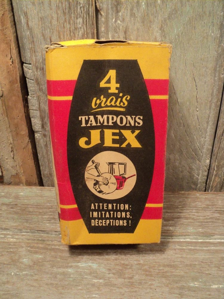 Ancienne Boite Carton Publicitaire Tampons JEX 18 Loches (37)