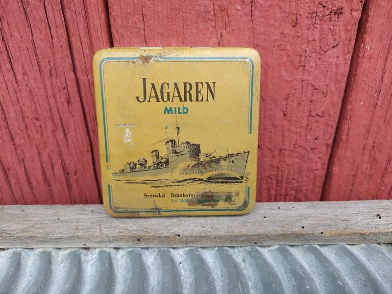 Ancienne Boite Publicitaire Tabac JAGAREN Mild Swedish Tobac 50 Loches (37)