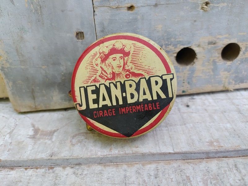 Ancienne Boite Publicitaire Cirage Jean-Bart N�3 22 Loches (37)