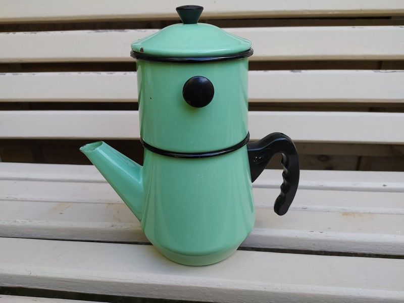 Ancienne Cafeti�re �maill�e Japy Vert Pastel Vintage
35 Loches (37)