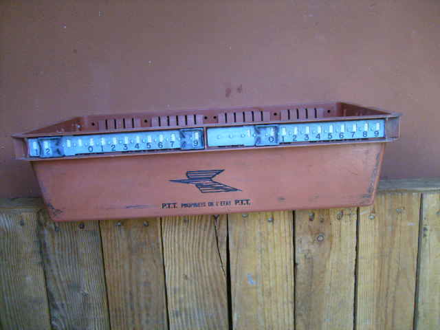 Ancienne caisse PTT de tri de courrier 40 Wolxheim (67)