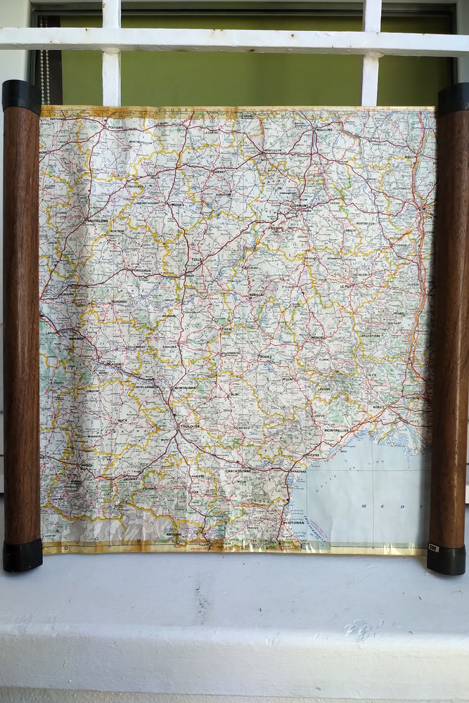 Ancienne carte France ann�e 60 enrouleur FOLDX 30 Saint-Hippolyte (17)