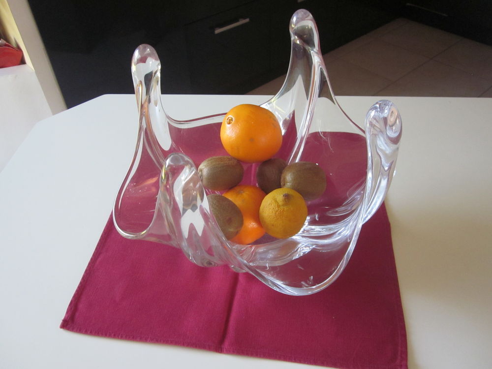 Ancienne coupe � fruits en verre . 22 Saubion (40)