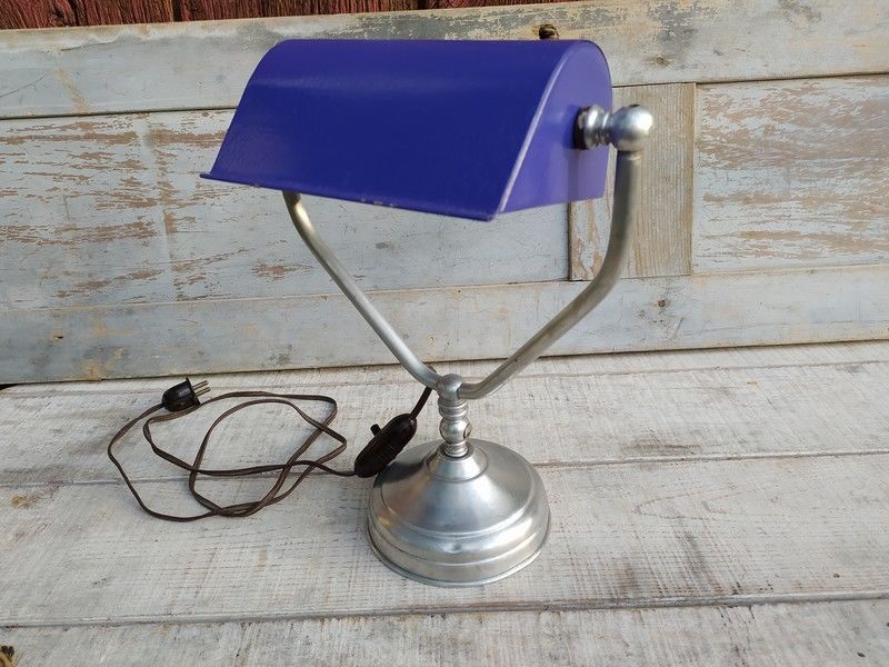 Ancienne Lampe de Bureau �tudiant Notaire Banquier 70 Loches (37)