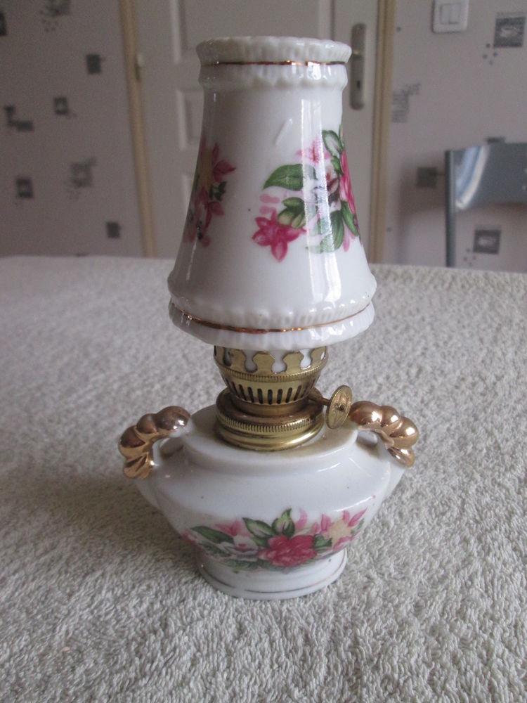 Ancienne lampe � huile en c�ramique 9 Chauriat (63)