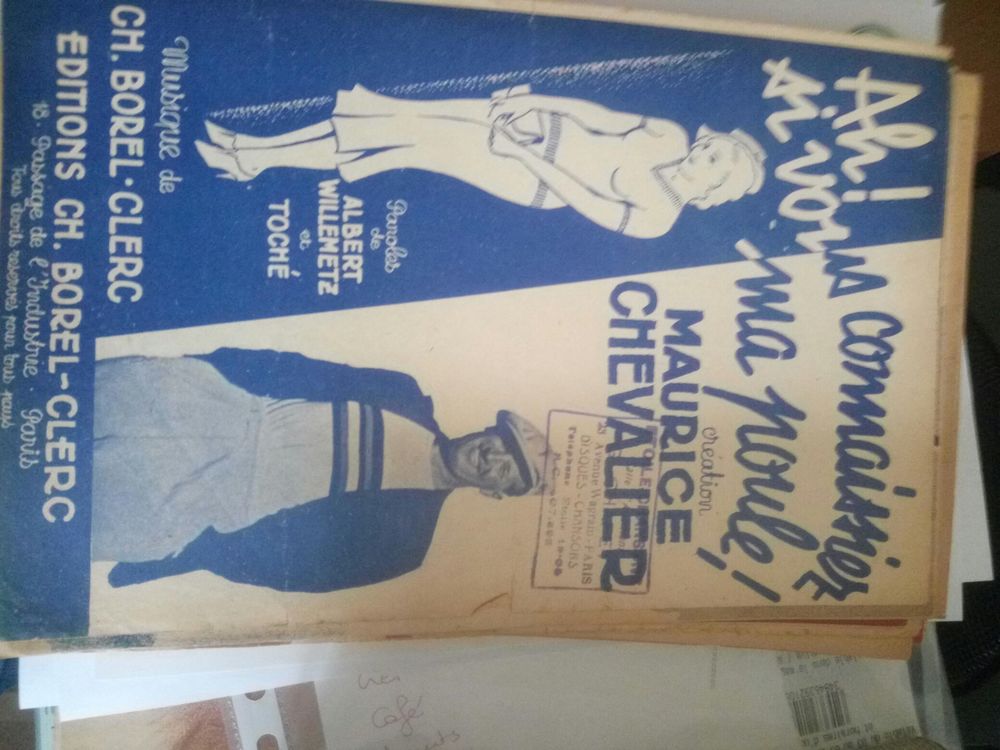 ANCIENNE PARTITION AH SI VOUS CONNAISSIEZ MA POULE 50 Levainville (28)