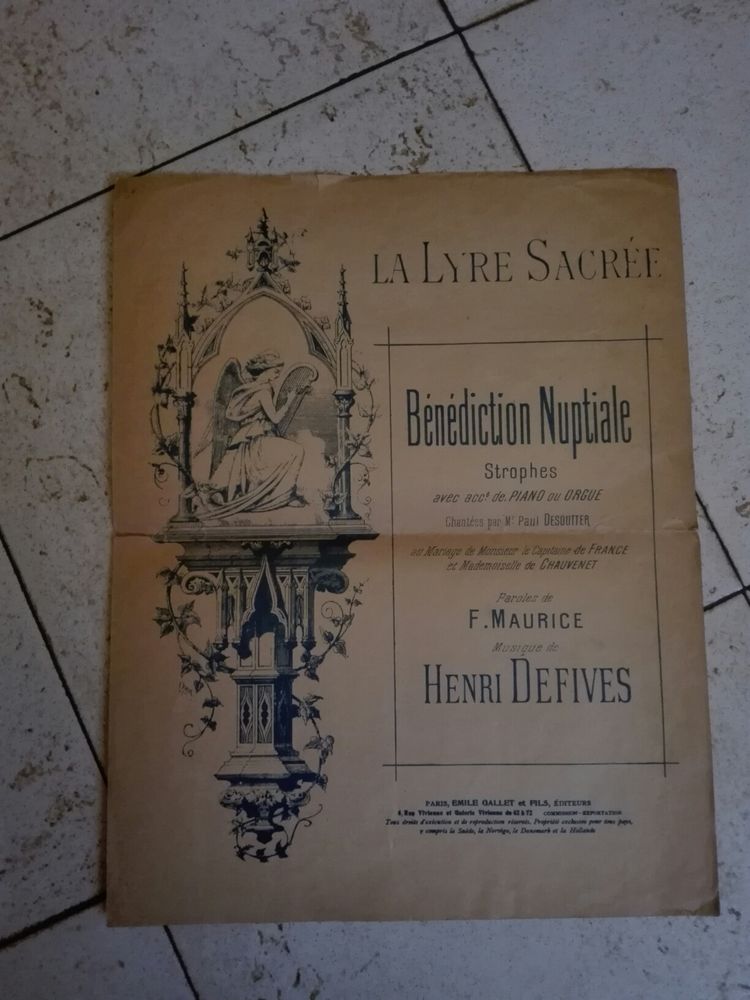 Achetez ancienne partition unique/collector, annonce vente à Seclin (59