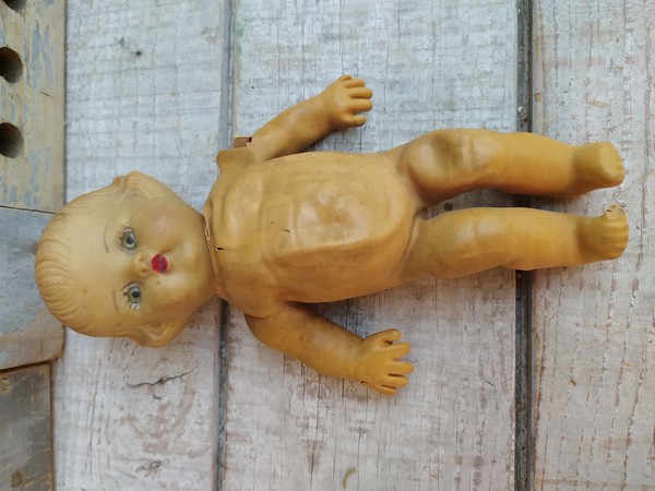 Ancienne Petite Poup�e en Caoutchouc Latex 25 Loches (37)