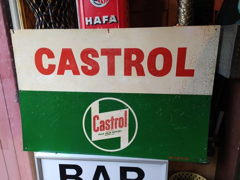 Plaque émaillée Castrol - Décoration