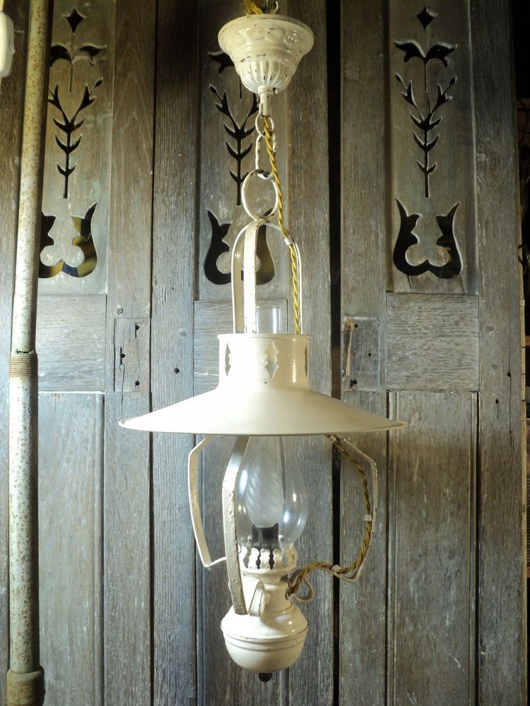 Ancienne Suspension Lanterne Style Campagne Far West. 40 Loches (37)