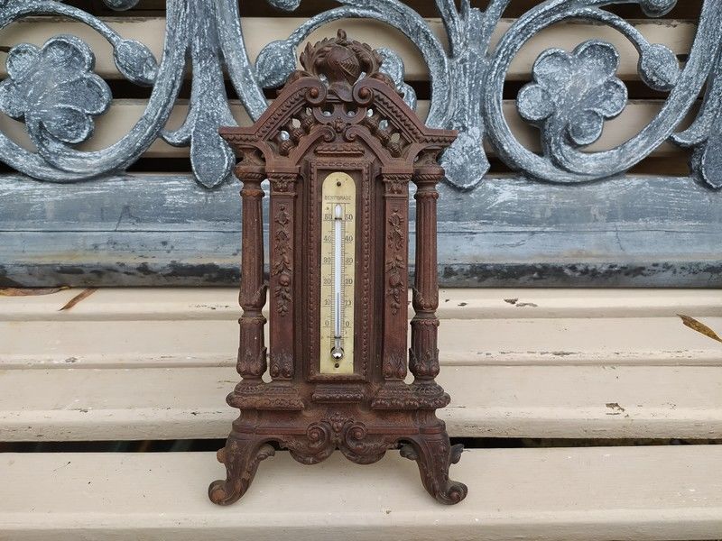 Ancienne Thermomètre Sang de Boeuf Style Renaissance Italien 59 Loches (37)