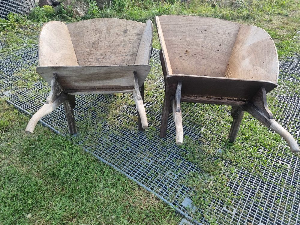 2 anciennes brouette en bois 100 Saint-Uniac (35)