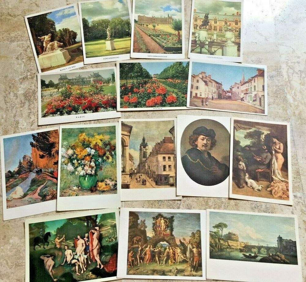 15 anciennes CARTES POSTALES de la LOTERIE NATIONALE 12 Blaye (33)