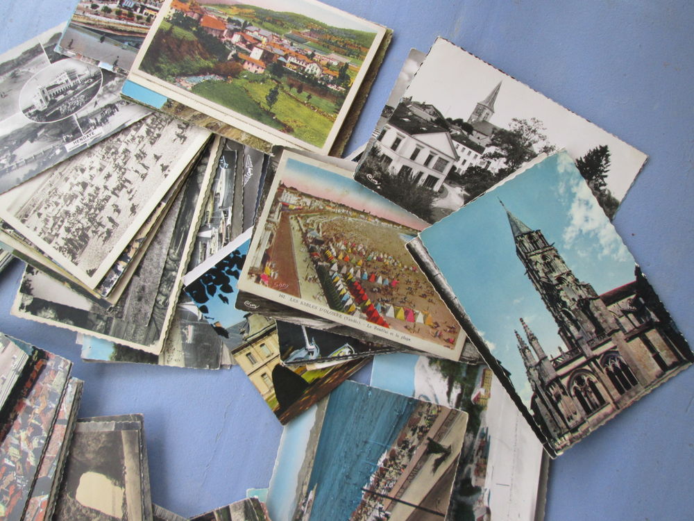 100 anciennes cartes postales France noir/blanc ou couleur 28 Chauriat (63)