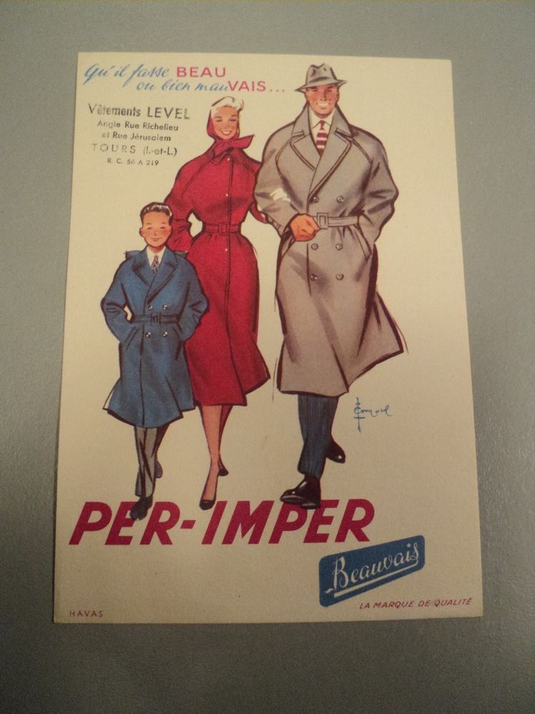 Anciens Buvards Publicitaires de Collection 3 Loches (37)