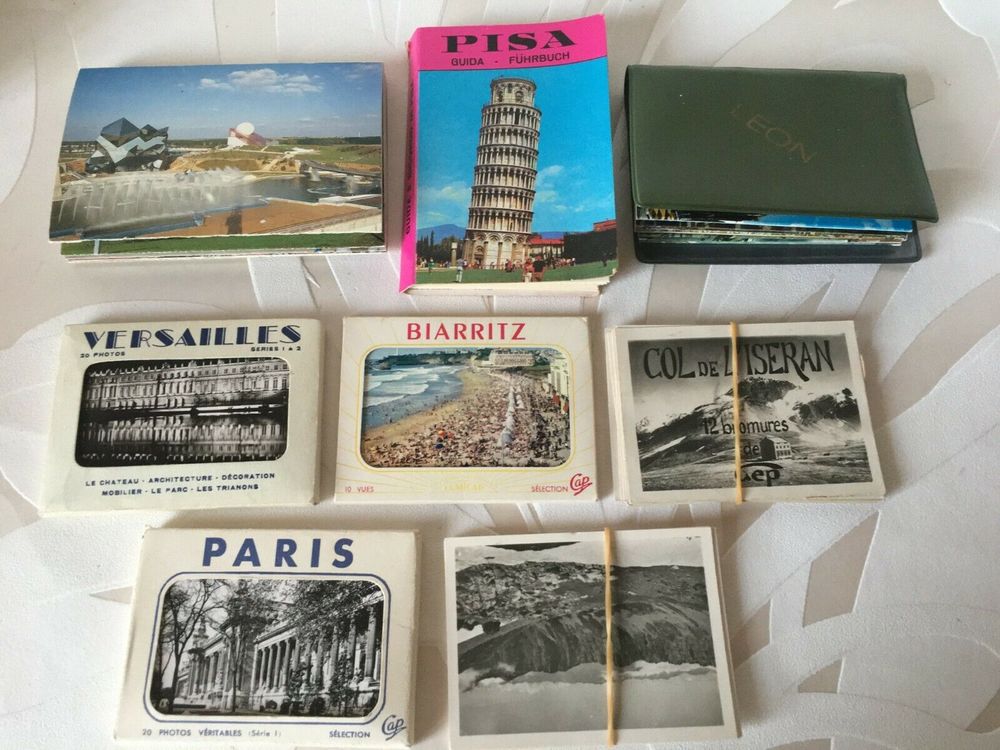  8 anciens CARNETS D�PLIANTS ou POCHETTES de PHOTOS France 12 Blaye (33)
