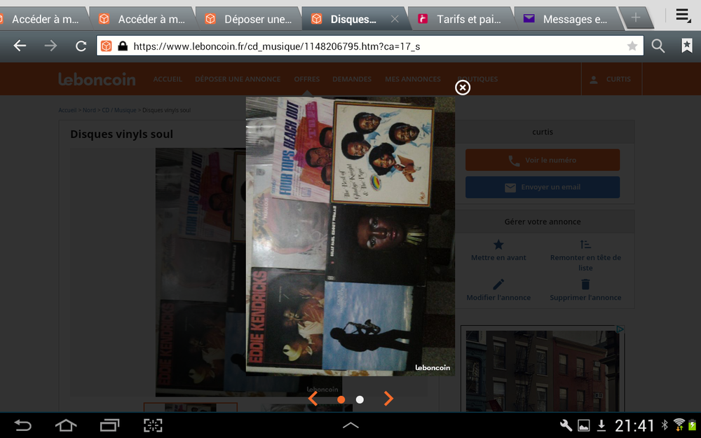 Anciens disques vinyl de soul. 42 Flers-en-Escrebieux (59)