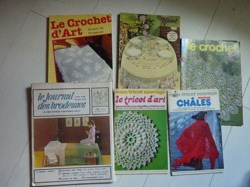 Anciens livres ouvrages au crochet 5 Plaisir (78)