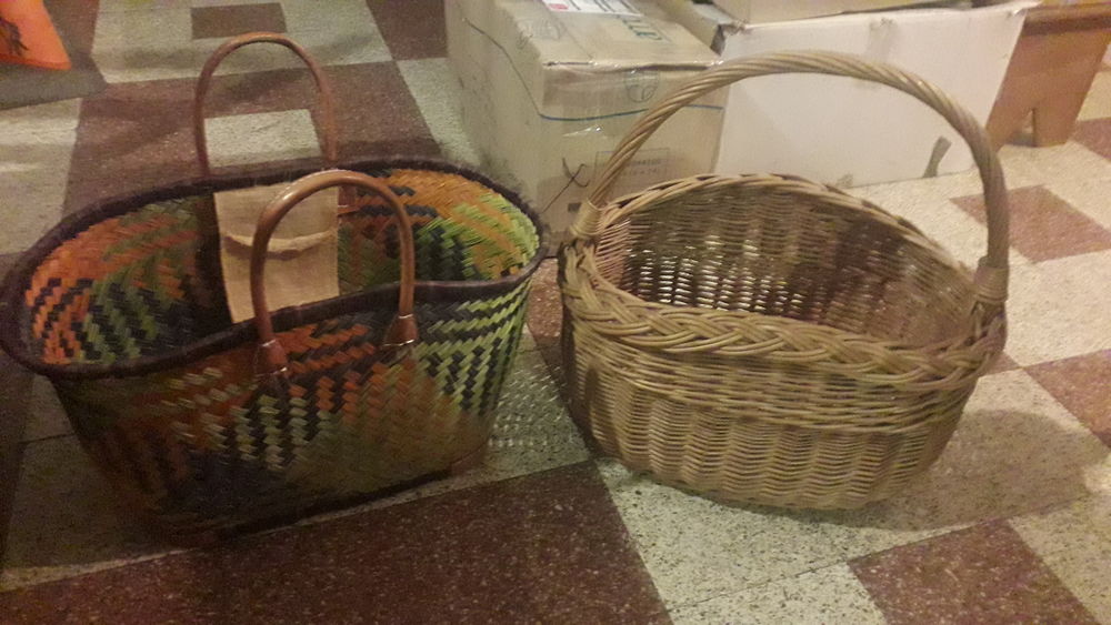 Anciens paniers rotin/osier. 28 Flers-en-Escrebieux (59)