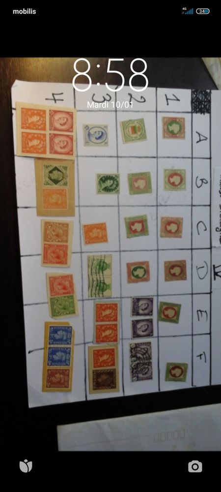 d'anciens timbres 100000 Lyon (69)