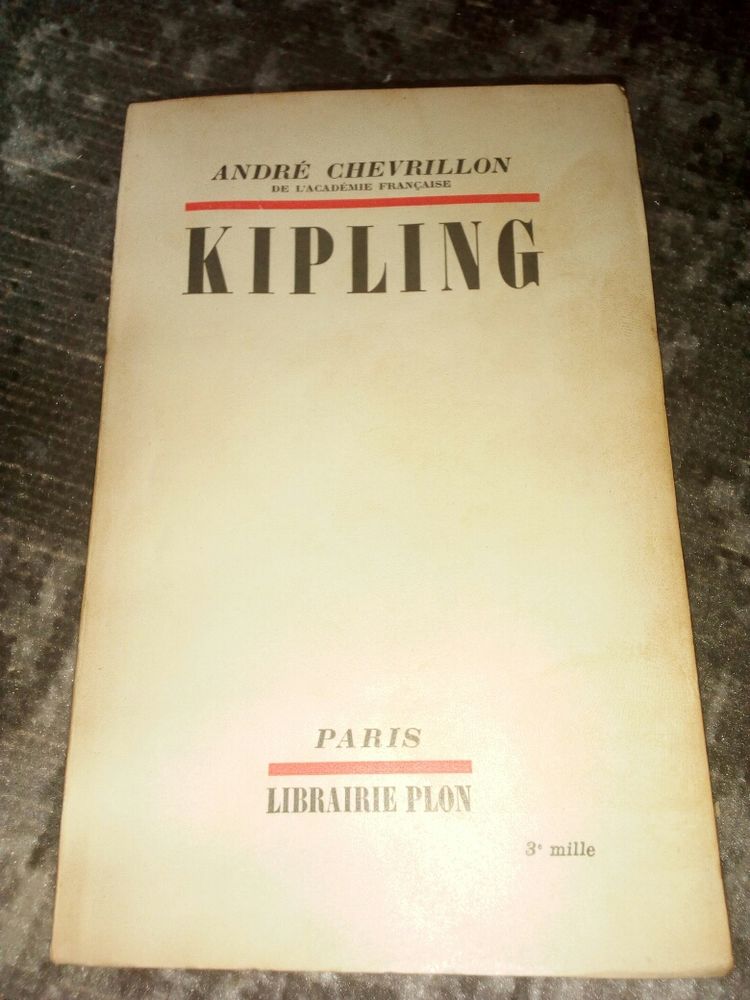 Andr� Chevrillon Kipling paris librairie plon 40 Lisieux (14)