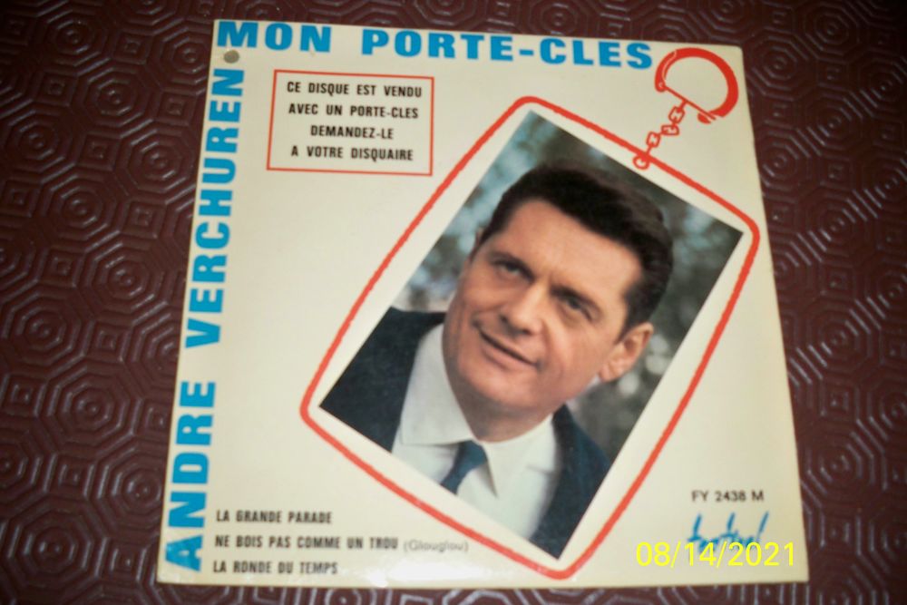 ANDRE VERCHUREN  45 TOURS 10 Sucy-en-Brie (94)