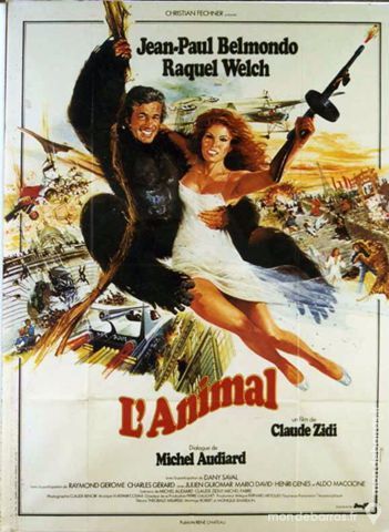 L'ANIMAL JP. BELMONDO V�ritable Affiche de Cin�ma 75 Maisons-Alfort (94)