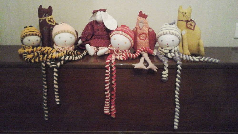 Animaux en tissu et pantins en laine/dentelle 6 Angers (49)