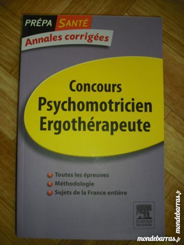 Annales concours psychomotricien ergoht�rapeute 10 Cramont (80)