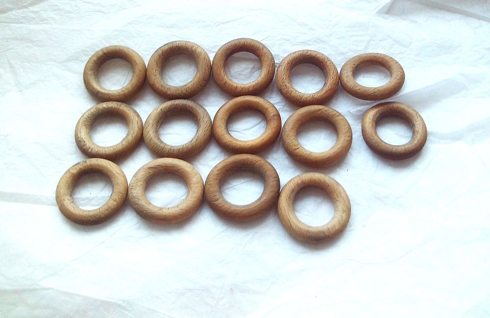 14 anneaux en h�tre poli 3 Villeurbanne (69)