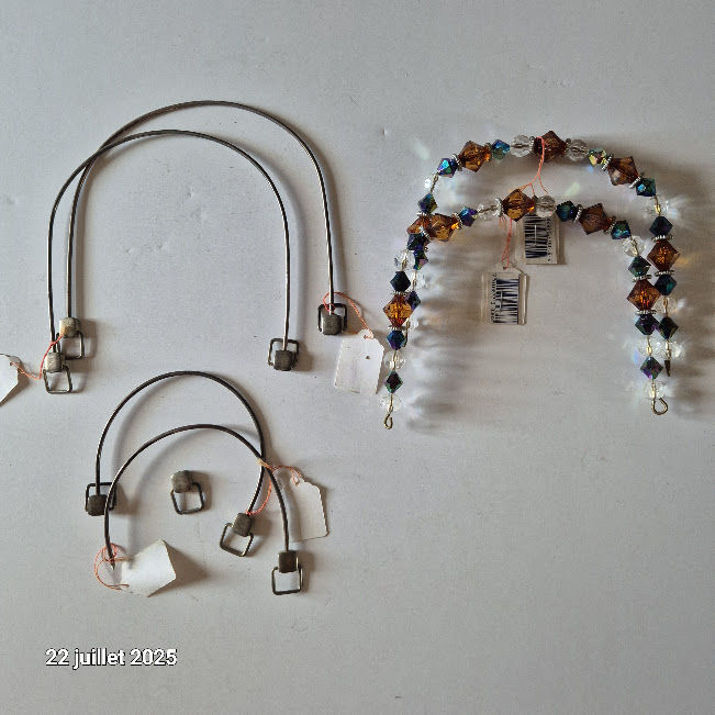 6 Anses de sac � d�corer de perles ou ruban avec boucles ann 19 Saumur (49)