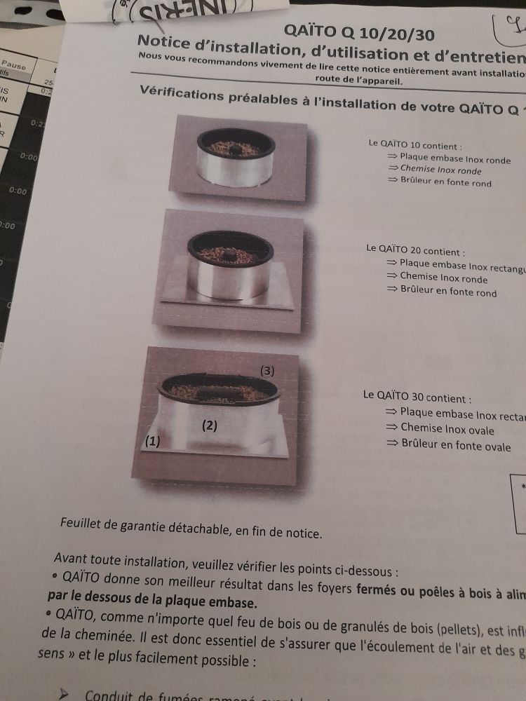 appareil pour pellet  inox marque QAITO Q10 45 Combrand (79)