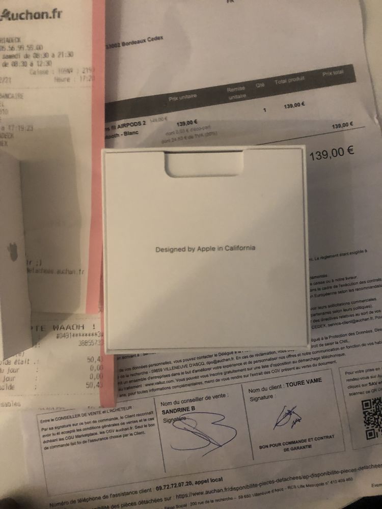 Apple airpods 2 110 Bordeaux (33)